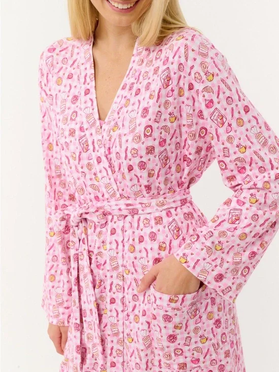 Roller Rabbit Brunch Club Trixie Robe - Picture 2 of 4